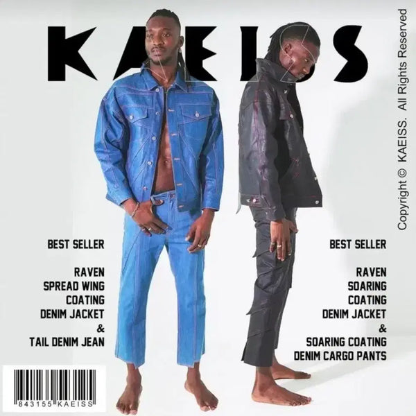 [BUNJANG] KASE Soaring Coated Denim Setup Black (New) / 케이아스 소어링 코팅 데님 셋업(블랙색상)(새상품)