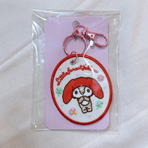 [BUNJANG] Sanrio Littleforest Pello Embroidered Keyring / 산리오 리틀포레스트 펠로 자수 키링