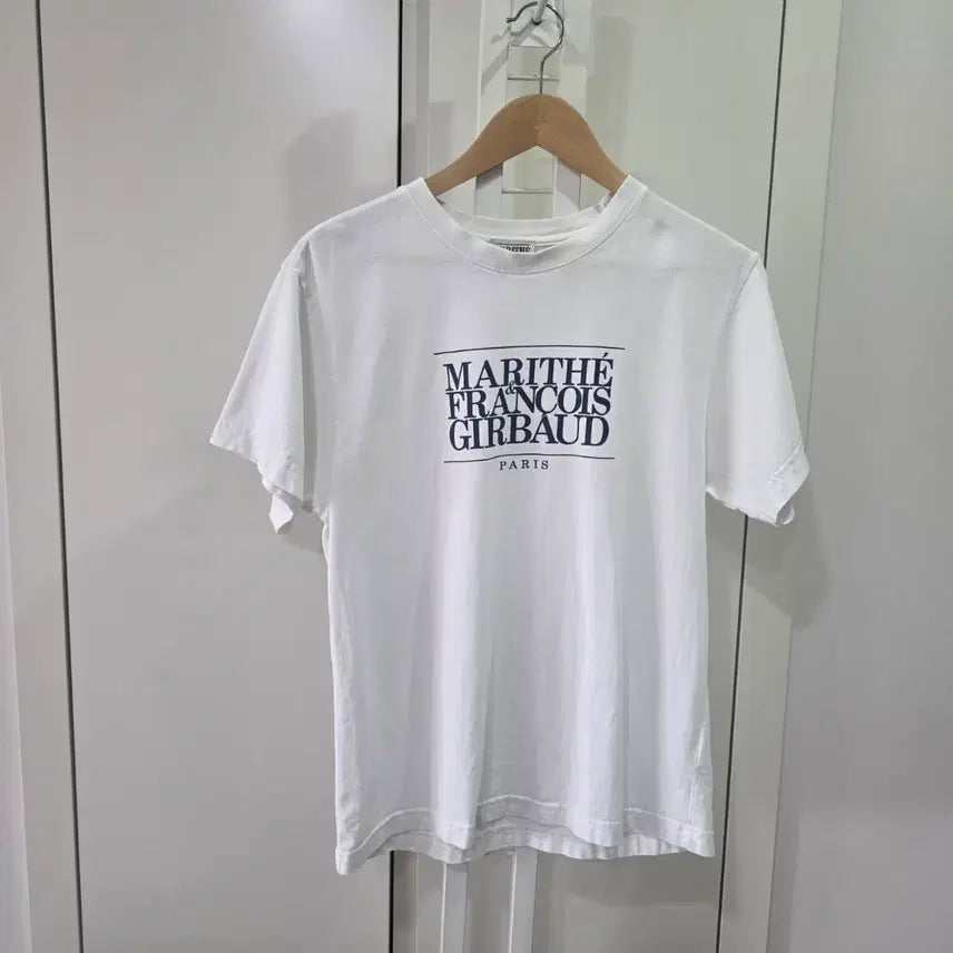 [BUNJANG] Marithe Francois Girbaud Short Sleeve T-Shirt White / 마리떼 프랑소와 저르보 반팔 티셔츠 화이트