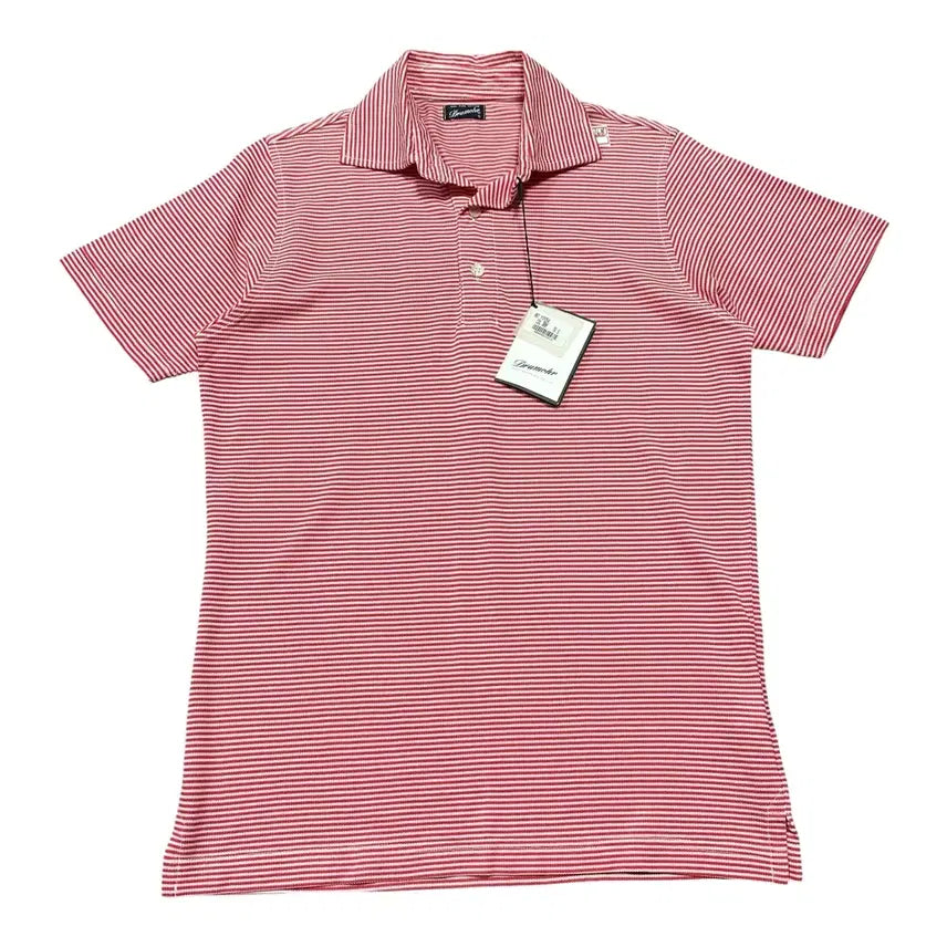 [BUNJANG] Dromore JPN Stripe Collar Short-Sleeve T-Shirt / (새상품) 드루모어 JPN 스트라이프 카라 반팔티