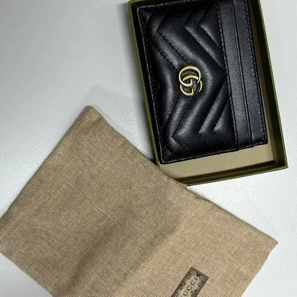 [BUNJANG] Gucci Marmont Black Card Holder / 구찌 마몽 카드지갑 블랙
