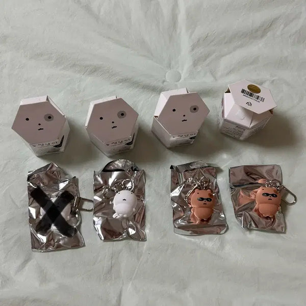 [BUNJANG] Nunnongyi Nyanngyi Figure Keyring / 눈멍냥이 눈멍이 냥이 피규어 키링