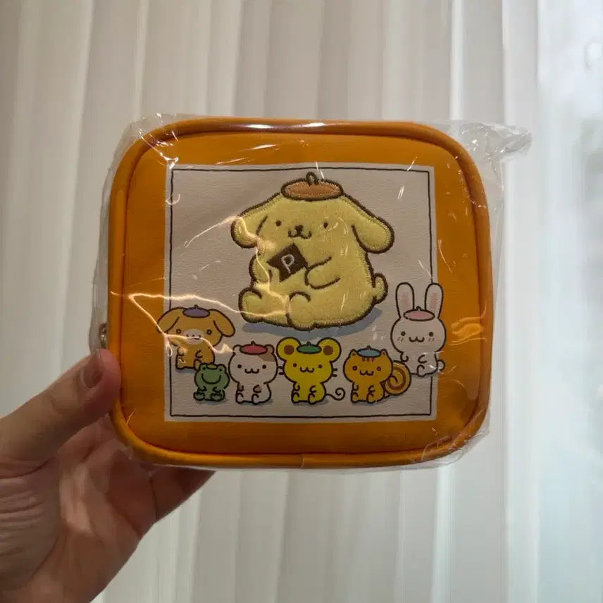 [BUNJANG] Pompompurin Embroidered Pouch / 폼폼푸린 자수 파우치 폼푸 파우치