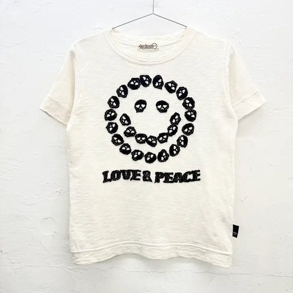 [BUNJANG] dot denim Love & Peace 'Apfel T-Shirt' / dot denim 러브앤피스 아플리케 티셔츠