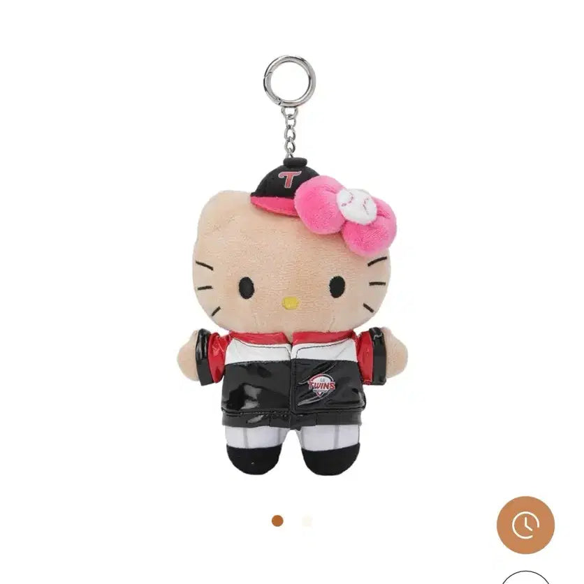 [BUNJANG] LG Twins Hello Kitty Tanning Kitty Collaboration Keyring / 엘지 트윈스 헬로키티 태닝키티 키링 콜라보 lg