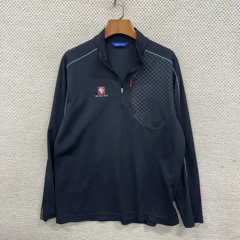 [BUNJANG] Blackyak Half-Zip Long Sleeve Hiking T-Shirt Size 95 / 블랙야크 등산 반집업 긴팔티 95 D07480