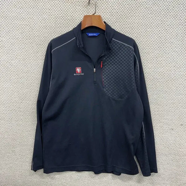 [BUNJANG] Blackyak Half-Zip Long Sleeve Hiking T-Shirt Size 95 / 블랙야크 등산 반집업 긴팔티 95 D07480