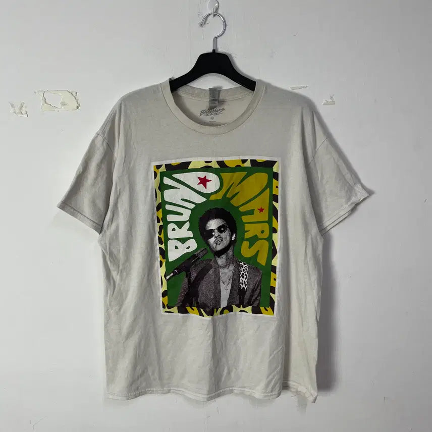 [BUNJANG] Bruno Mars Short Sleeve T-Shirt / 브루노마스 머천다이즈 반팔 티셔츠