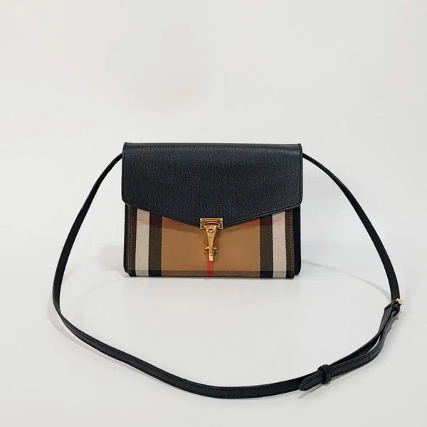 [BUNJANG] Burberry Mckenna Crossbody Bag Leather Canvas / 정품) 버버리 맥켄 크로스백