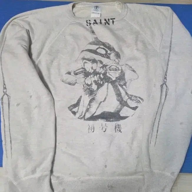 [BUNJANG] Saint Michael Evangelion Unit-01 Sweatshirt M / 세인트미카엘 에반게리온 초호기 스웻셔츠 M사이즈 맨투맨