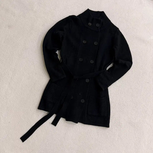 [BUNJANG] Lacoste Women's Belted Knit Cardigan / 36 라코스테 여성 벨티드 니트 가디건 0703T1