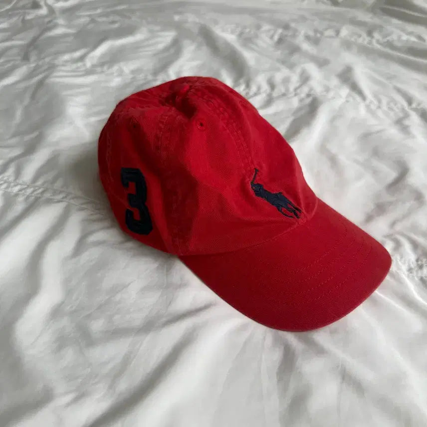 [BUNJANG] Polo Ralph Lauren Big Pony Red Cotton Cap / 폴로 빅포니 레드 볼캡