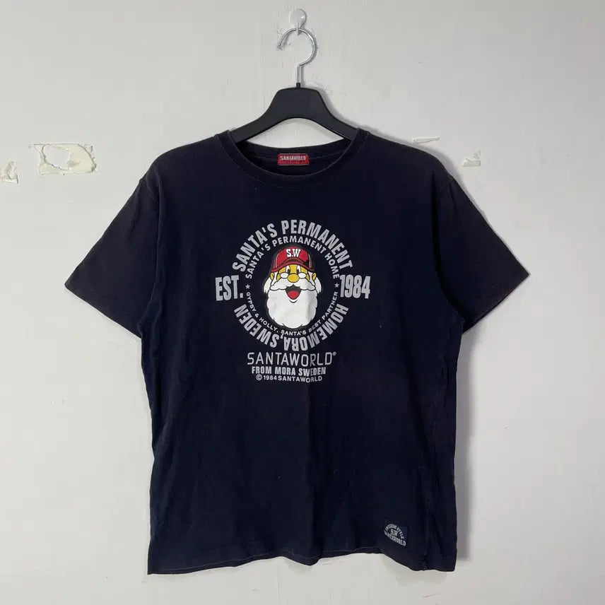 [BUNJANG] Santa World Vintage Sun Fading T-Shirt / 산타월드 빈티지 썬페이딩 반팔 티셔츠