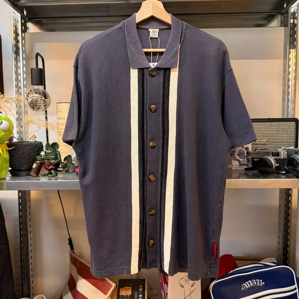 [BUNJANG] 90s Rockabilly Style Short-Sleeve Knit Cardigan (L) / 로커빌리 90S 추정 반팔 니트 가디건 L