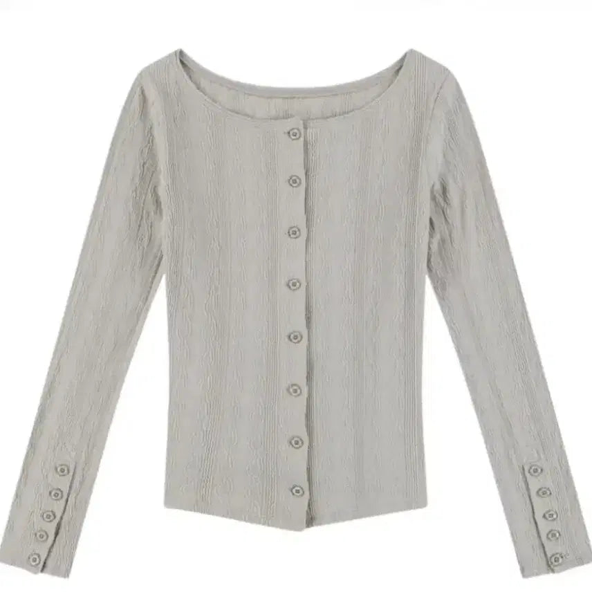 [BUNJANG] KOSEIO Two-Way Long Sleeve T-Shirt Sand / 코이세이오 투웨이 롱슬리브 티셔츠 샌드