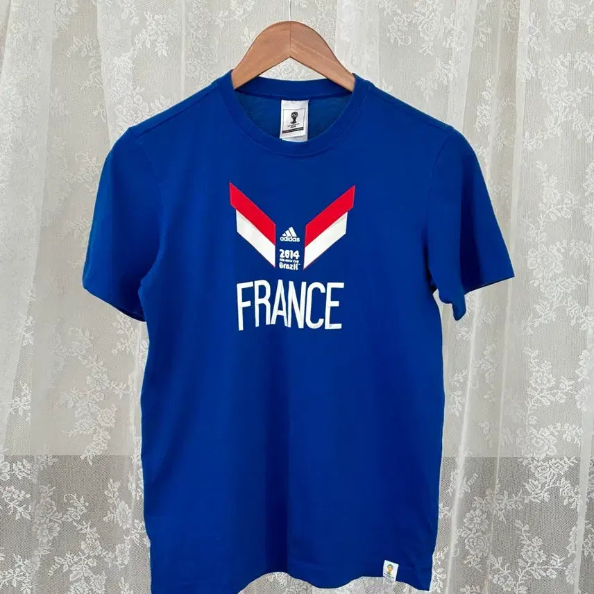[BUNJANG] Adidas France 2014 Brazil World Cup Short Sleeve T-Shirt / 90) 아디다스 프랑스 2014 브라질 월드컵 반팔 티셔츠