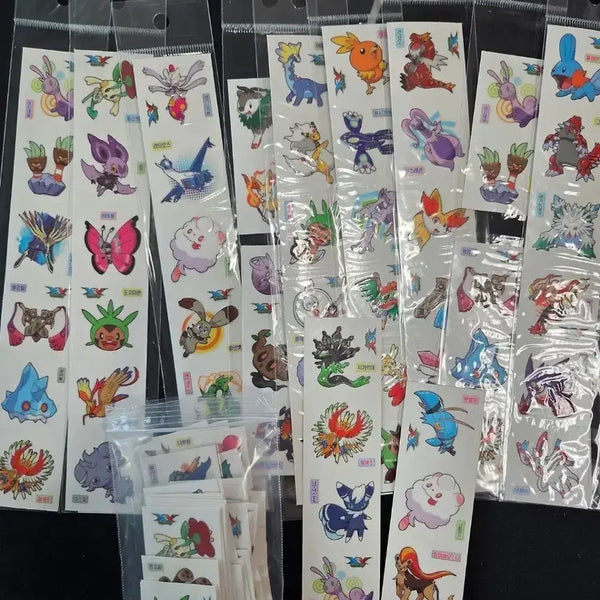[BUNJANG] Pokemon Stationery Seal Multi Daewang Ttakji Pull-out Seal Stickers / 포켓몬 문구씰 멀티대왕 딱지뽑기 씰스티커 문방구 고전 굿즈