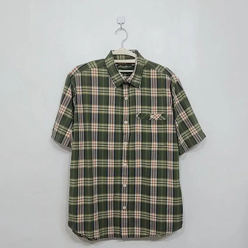[BUNJANG] Eddie Bauer Men's Short Sleeve Shirt Size S-M / ~2 에디바우어/남성용/반팔셔츠/S-M사이즈/나562