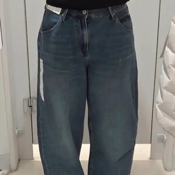 [BUNJANG] Uniqlo Women's Baggy Curve Jeans 27 Light Blue / (새상품) 유니클로 배기커브진 67블루 27