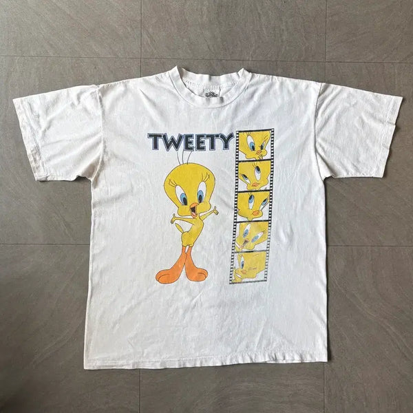 [BUNJANG] 1990s Looney Tunes Tweety Bird T-Shirt / 90년대 미국 생산 빈티지 루니툰즈 트위티 반팔 티셔츠