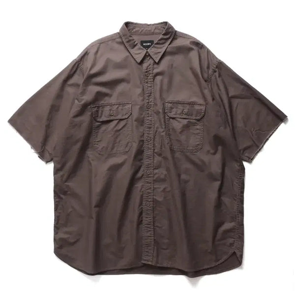[BUNJANG] BEAMS Utility Cut Off S/S Shirt / BEAMS Utility Cut Off S/S Shirt