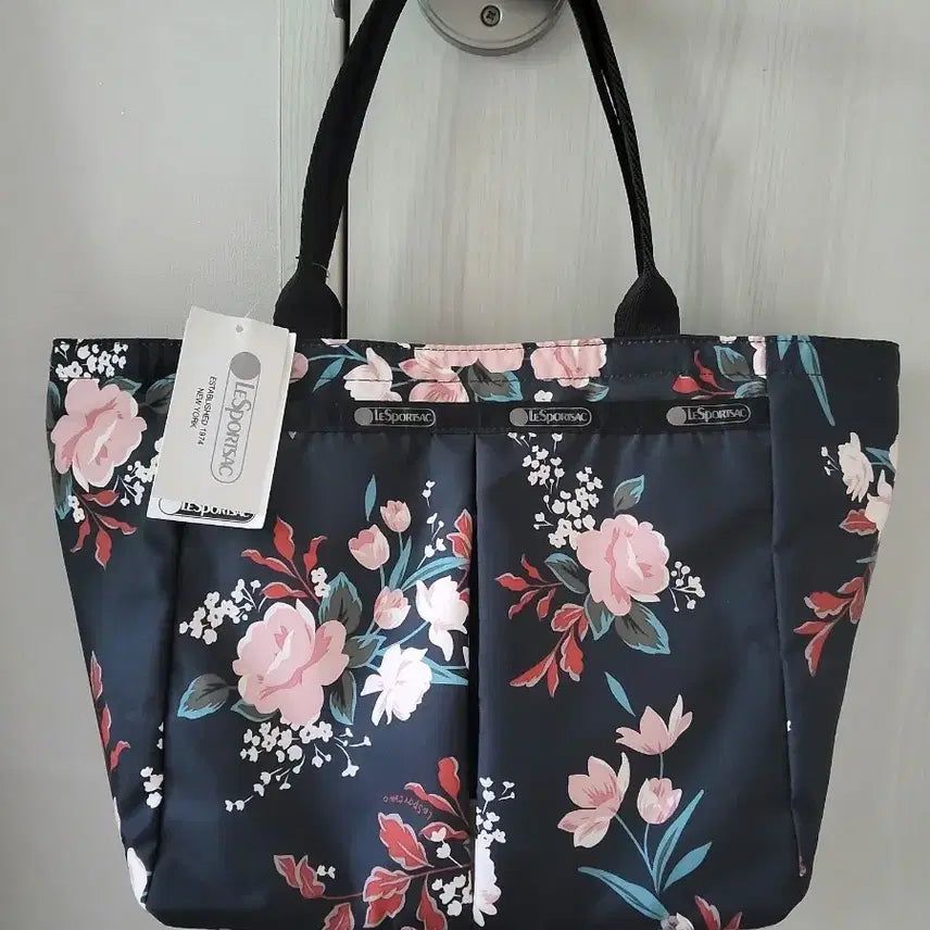 [BUNJANG] Lesportsac Flower Pattern Tote Bag / (택있음)레스포삭 플라워 패턴 토트백