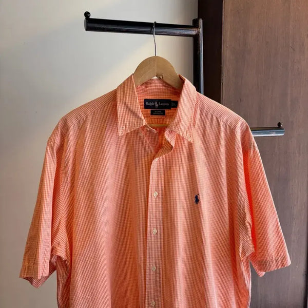 [BUNJANG] Polo Ralph Lauren Checked Short Sleeve Shirt / 17393 - 폴로 랄프로렌 체크 반팔 셔츠