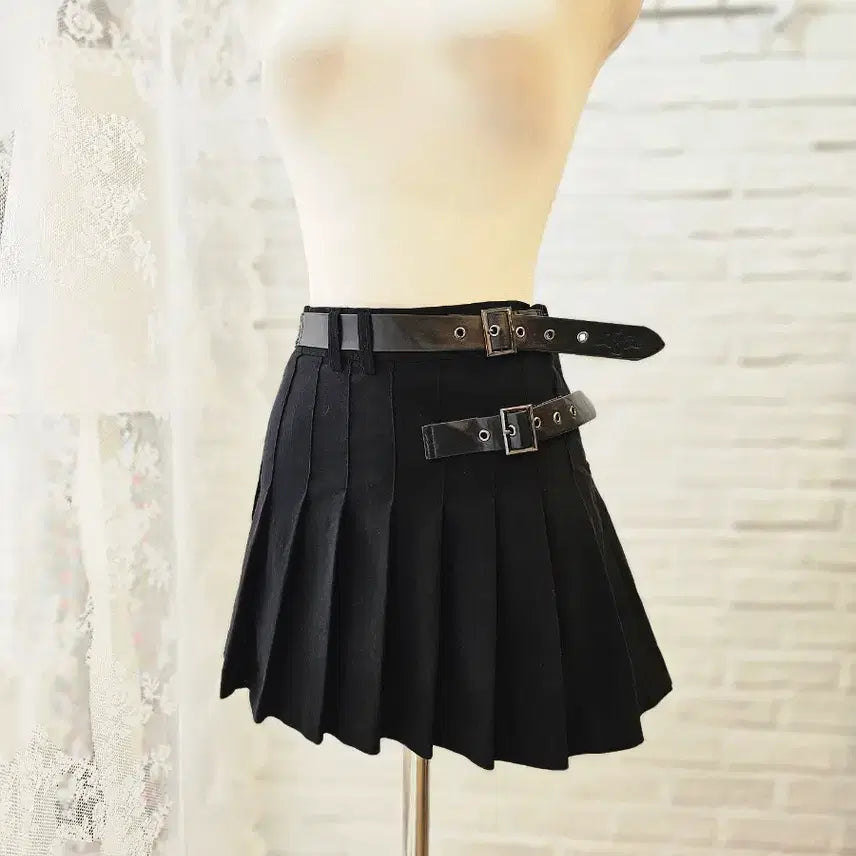 [BUNJANG] Dim Noire Platz Mini Skirt / Dim Noire 플라츠 미니스커트