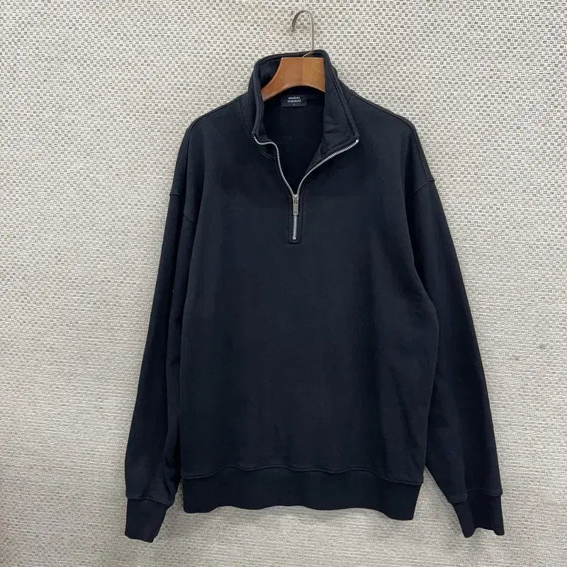 [BUNJANG] Musinsa Standard Half-Zip Sweatshirt / 무신사스탠다드 반집업 스웻셔츠 맨투맨 L D07481