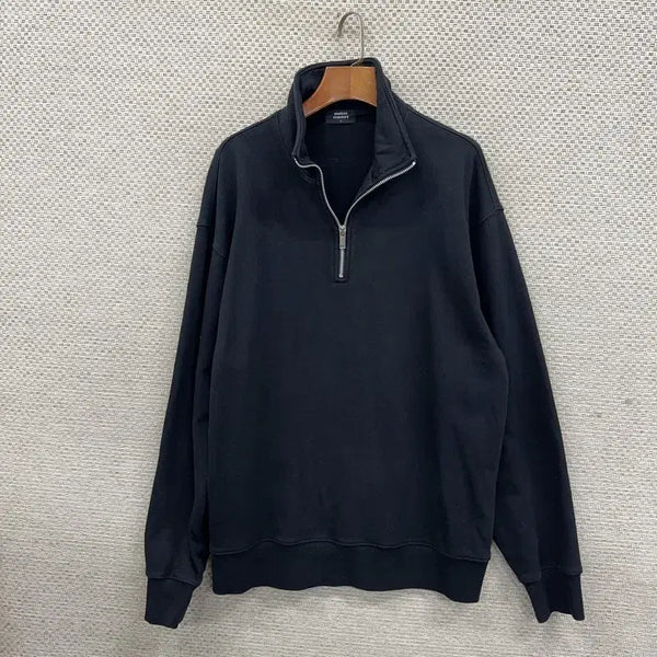 [BUNJANG] Musinsa Standard Half-Zip Sweatshirt / 무신사스탠다드 반집업 스웻셔츠 맨투맨 L D07481