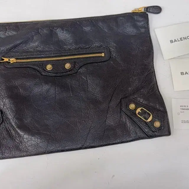[BUNJANG] Balenciaga Classic Money Clutch Black Gold Hardware / 발렌시아가 클래식 클러치 머니클러치 정품
