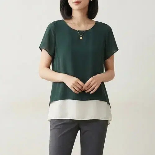 [BUNJANG] Aizbaba Chiffon Blouse (Women's 55) / [55]아이잗바바 쉬폰 블라우스