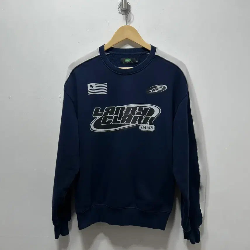 [BUNJANG] Larry Clark Navy Sweatshirt M / 래리클락 맨투맨 네이비 M