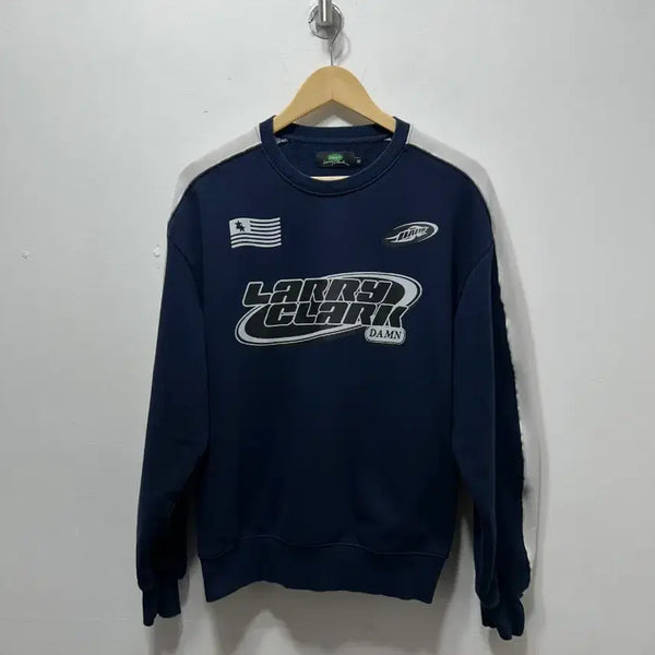 [BUNJANG] Larry Clark Navy Sweatshirt M / 래리클락 맨투맨 네이비 M