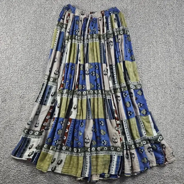 [BUNJANG] Vintage Ethnic Pattern Long Skirt OS / 빈티지 롱 스커트 ( OS ) / 12794