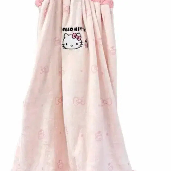 [BUNJANG] Hello Kitty Shower Robe Pink / 헬로키티 샤워가운 핑크색