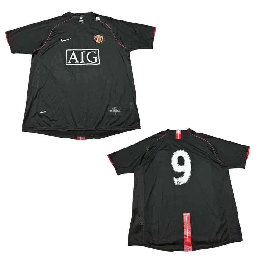 [BUNJANG] Nike 2007-08 Manchester United Louis Saha #9 Football Jersey XL / (바배) 나이키 07-08 맨유 No.9 루이 사하 축구 유니폼