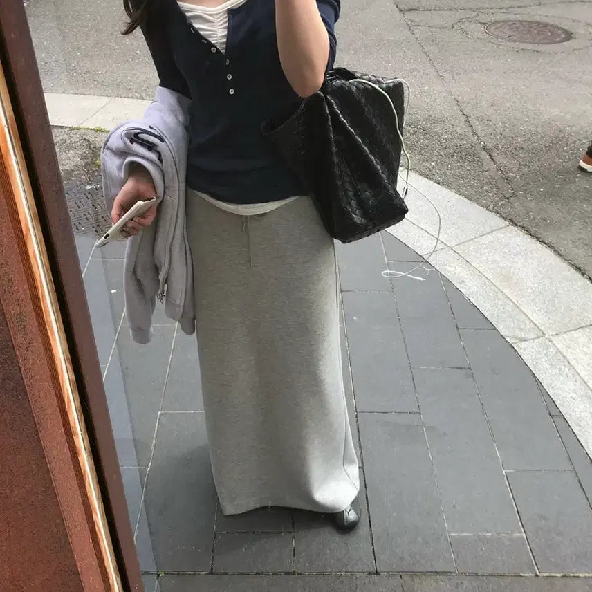 [BUNJANG] Archive J2U Easy Banding Long Skirt / 아카이브 제이투유 이지 밴딩 롱 스커트