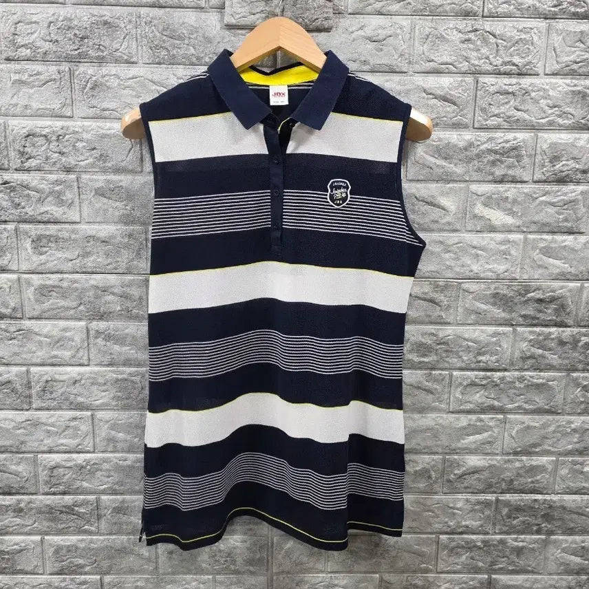 [BUNJANG] JDX SPORTS Sleeveless Collar T-Shirt Navy White Size 105 / JDX SPORTS 민소매 카라티 네이비 화이트 사이즈 105