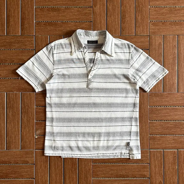 [BUNJANG] Morgan Homme Striped Cotton Short Sleeve T-Shirt (L) / Morgan Homme 스트라이프 코튼 반팔티 L