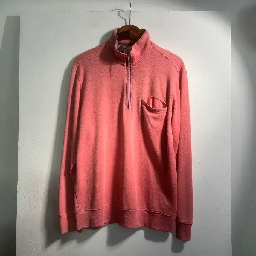 [BUNJANG] Smart Standard Pink Half-Zip Up L / Smart Standard 분홍 반집업 C585