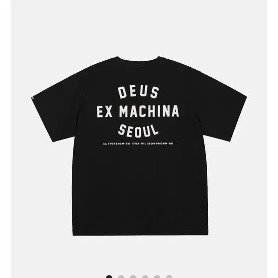 [BUNJANG] Deus Ex Machina Seoul College Address T-Shirt Black XL / (새상품)데우스 엑스 마키나 서울 컬리지 어드레스 티셔츠 블랙 XL