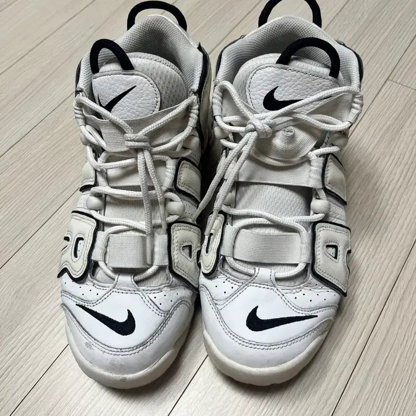 [BUNJANG] Nike Air More Uptempo White Black 265mm / 나이키 에어 모어 업템포 흰검265