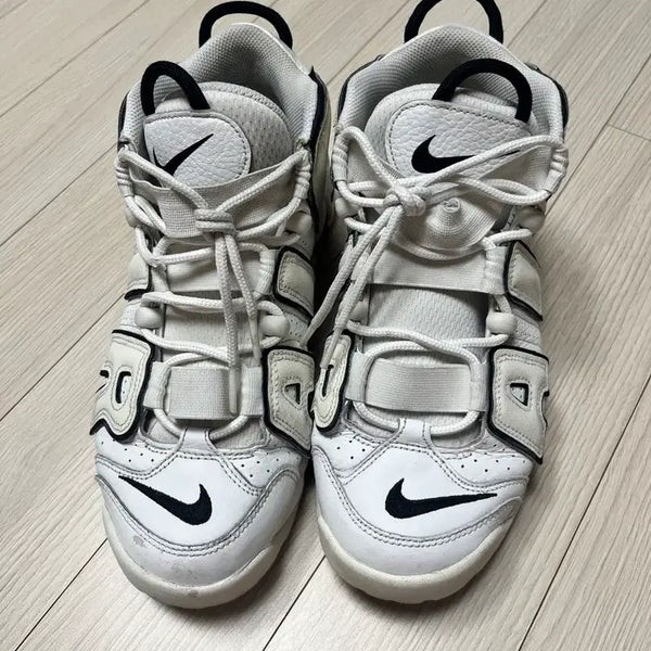 [BUNJANG] Nike Air More Uptempo White Black 265mm / 나이키 에어 모어 업템포 흰검265
