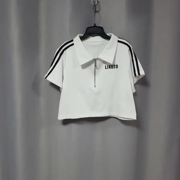 [BUNJANG] Collar Zip-Up Top / 카라 반 집업