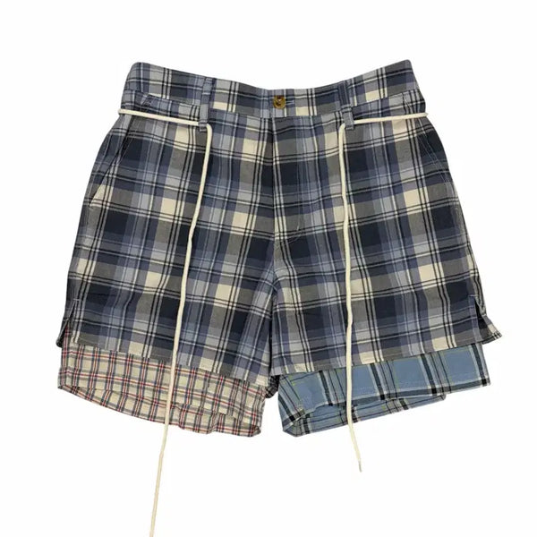 [BUNJANG] Ajobyajo Checkered Layered Shorts / ajobyajo 아조바이아조 체크 레이어드 쇼츠