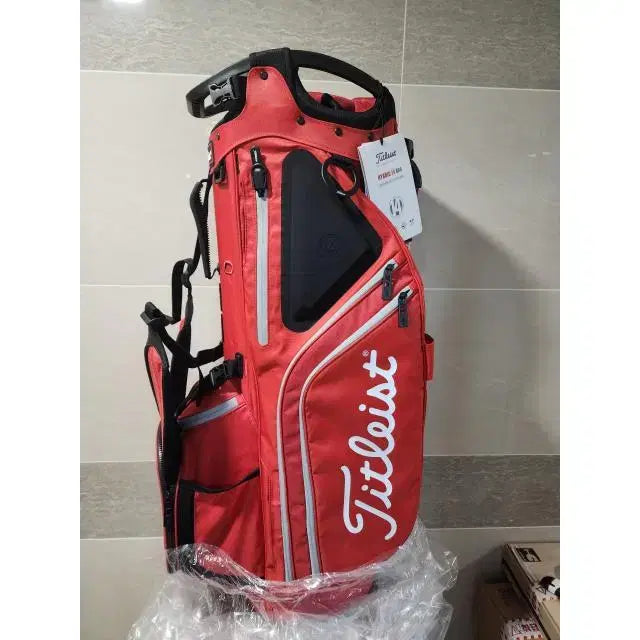 [BUNJANG] Titleist 14-Way Lightweight Stand Golf Bag - Red / 타이틀리스트 골프백 14구 경량 스탠드백 골프백 레드 골프가방 남녀공용