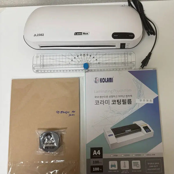 [BUNJANG] LamiAce A4 Laminator, Tracing Paper, and Laminating Film Set / [새거/10일까지 무료배송] 현금속지 코팅기&트레싱지&코팅 필름 일괄