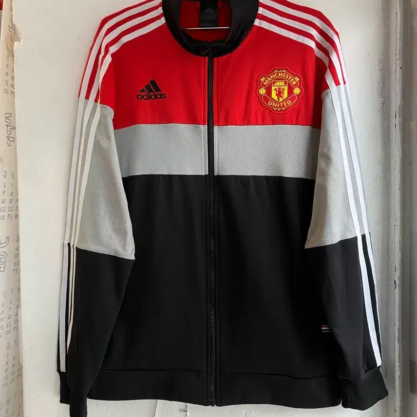 [BUNJANG] Adidas Manchester United Three-Stripes Track Top / 아디다스 맨체스터 유나이티드 삼선 트랙탑