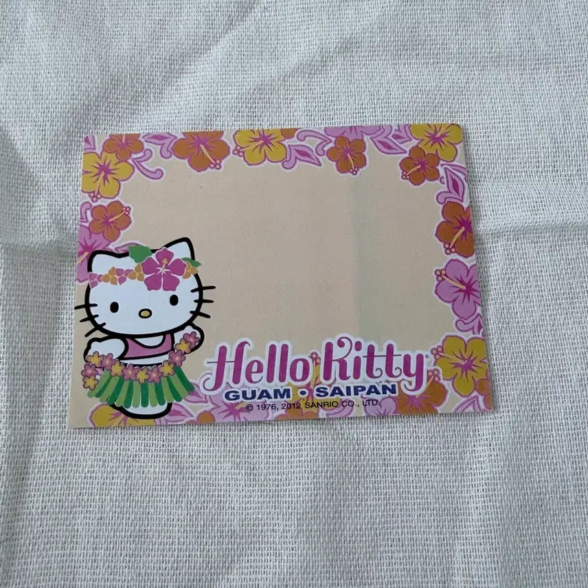 [BUNJANG] Hawaii Kitty Guam Kitty Vintage Memo Pad / 하와이키티 괌키티 고전 메모지 키티고전